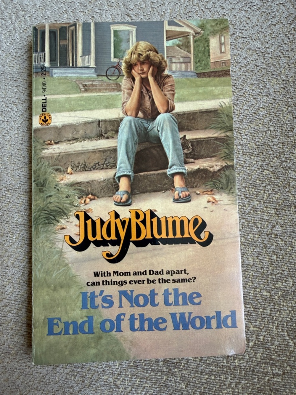 Vintage Judy Blume It's Not the End of the World Paperback, printed 1982